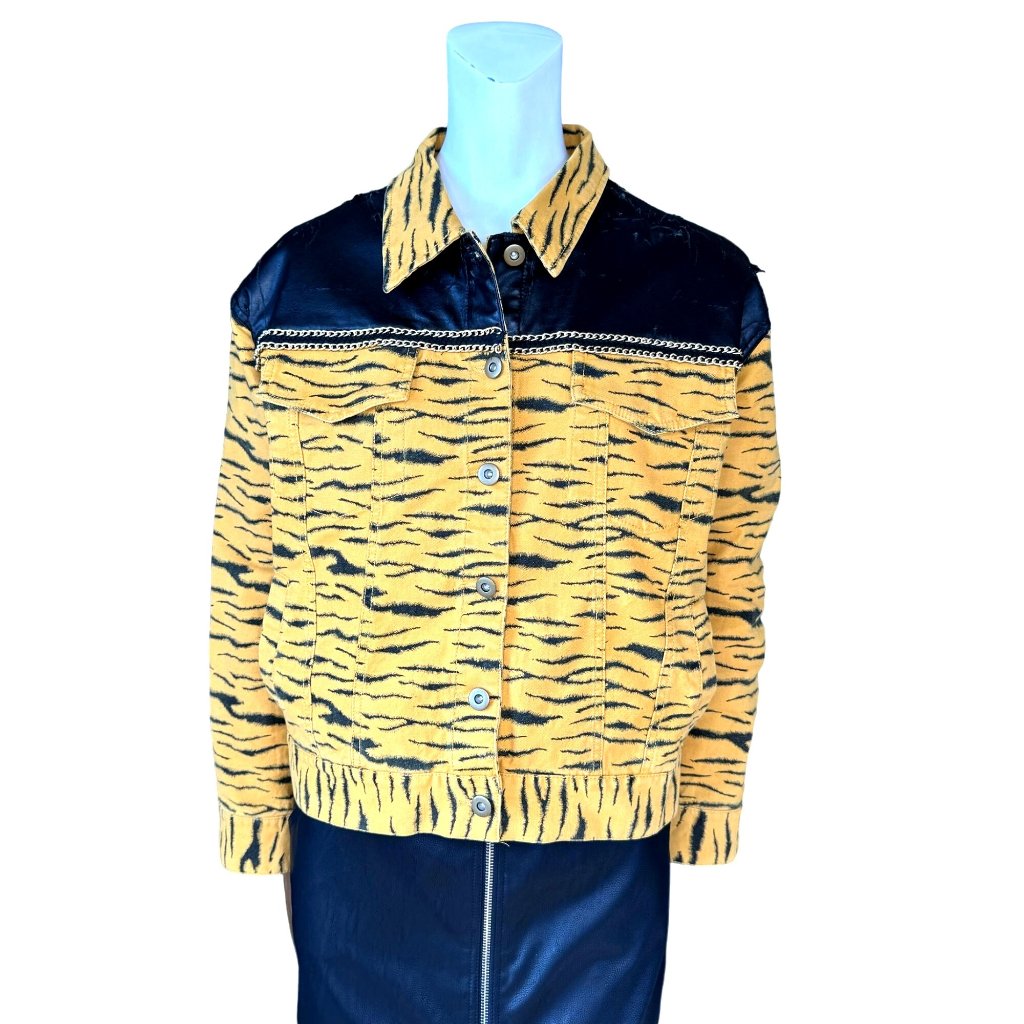 Tiger Vintage Style Bomber Jacket English Rose 4695j3s